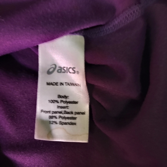 Asics Women's Purple Yoga Long Sleeved Athletic Top Size Medium - Picture 4 of 13
